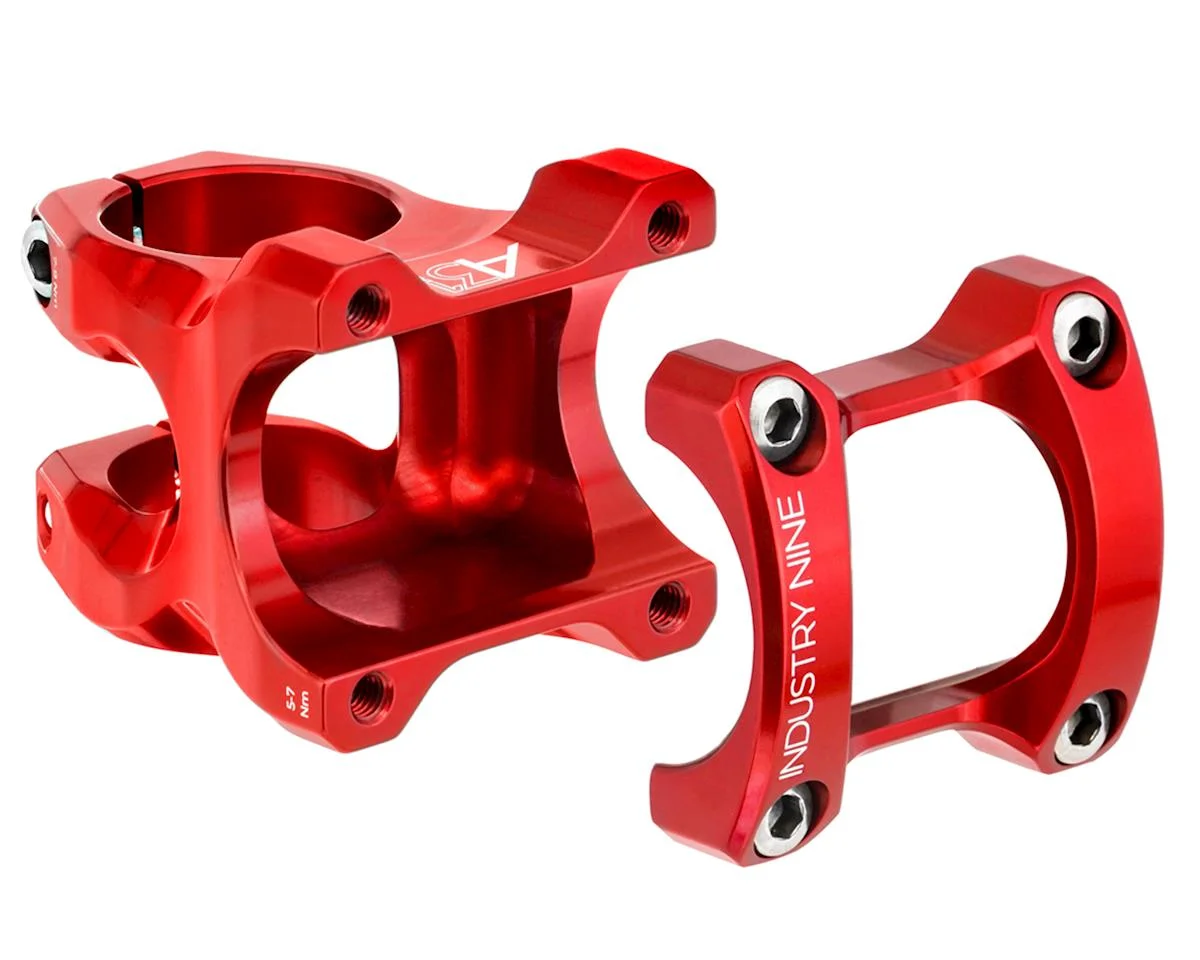 Industry Nine A318 Stem (Red) (31.8mm) (30mm) (8°)